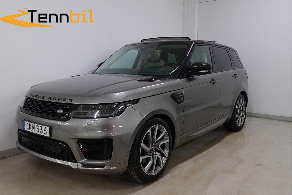 Land Rover Range Rover Sport 5.0 V8 525hk Autobiography Sv-såld HuD Drag Pano