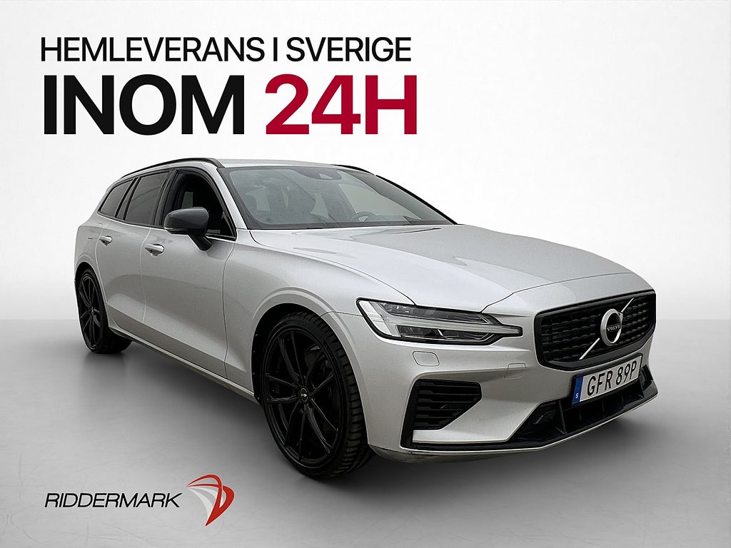 Volvo V60 Recharge T6 AWD R-Design P-Värm Skinn Kamera Drag