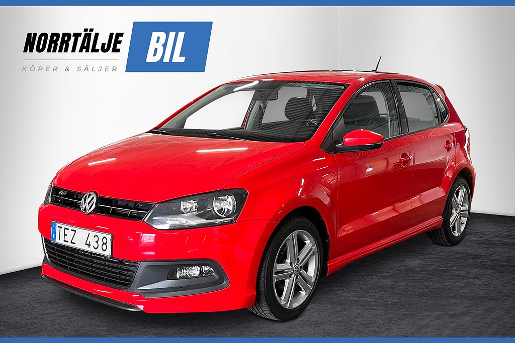 Volkswagen Polo 1.2 90 HK TSI R-LINE PDC NYSERV 536 KR/ÅR 