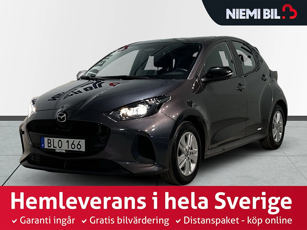 Mazda 2 Hybrid Backkamera Motorvärmare Carplay S/V-hjul