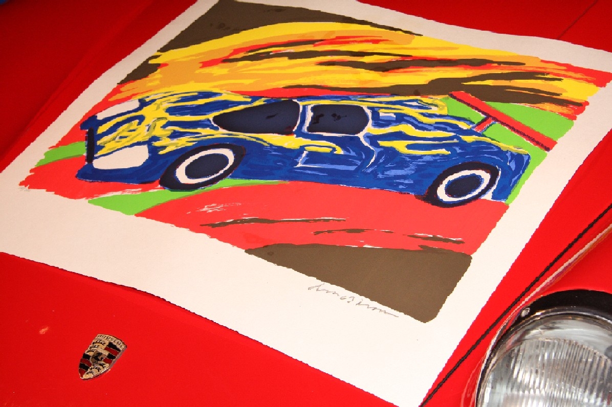 Porsche Carrera 962 Litografi 1986, photo 3/38