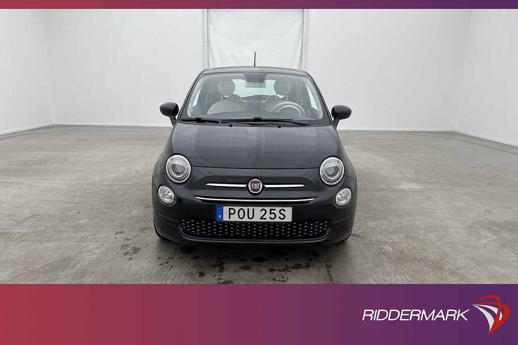 Fiat 500 Hybrid 70hk Sensorer CarPlay Farthållare 0,39l/Mil