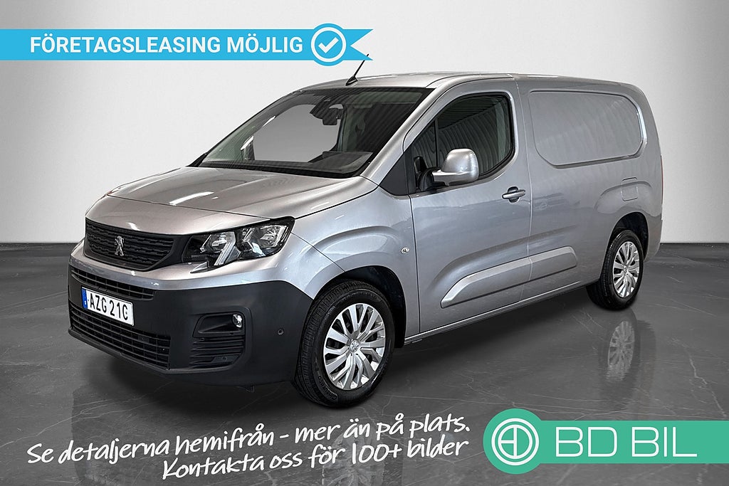 Peugeot Partner Utökad Last L2 1.5 130HK DRAG KAMERA V-INREDNING MOMS