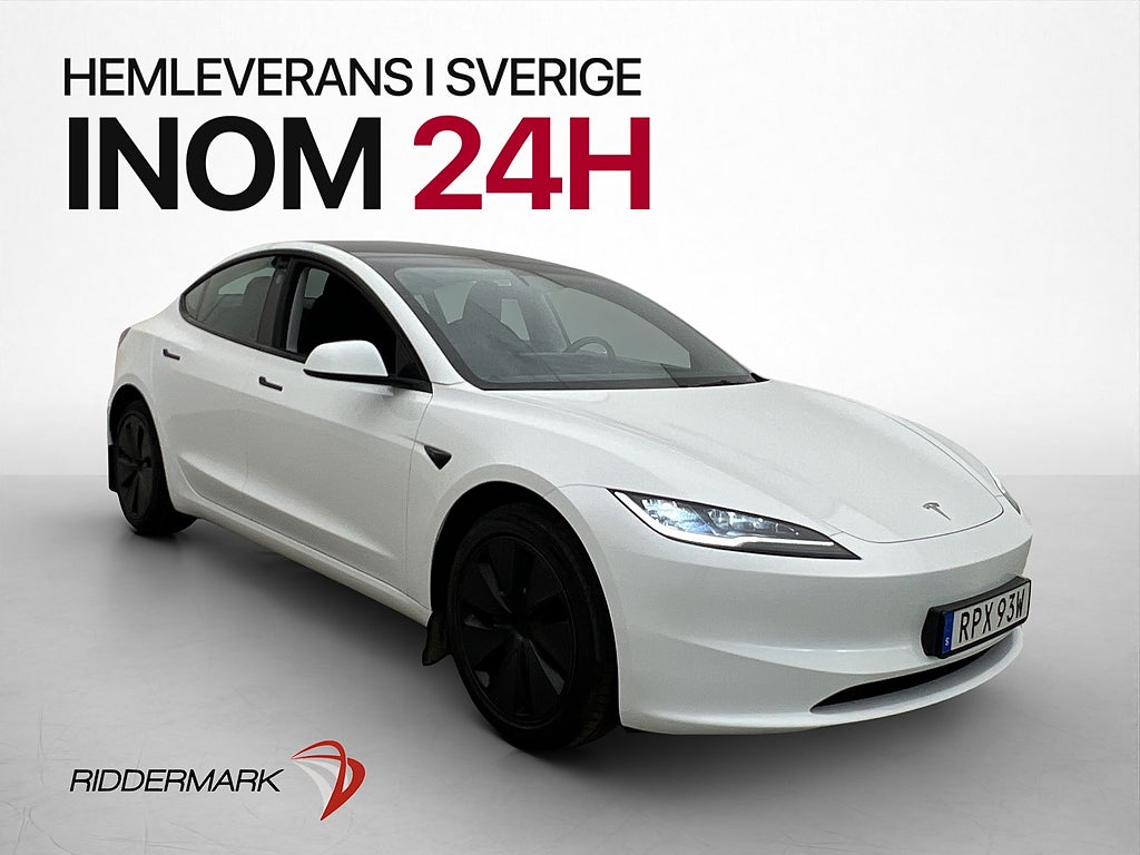 Tesla Model 3 Long Range Premium Värmepump Rattvärm Ambient