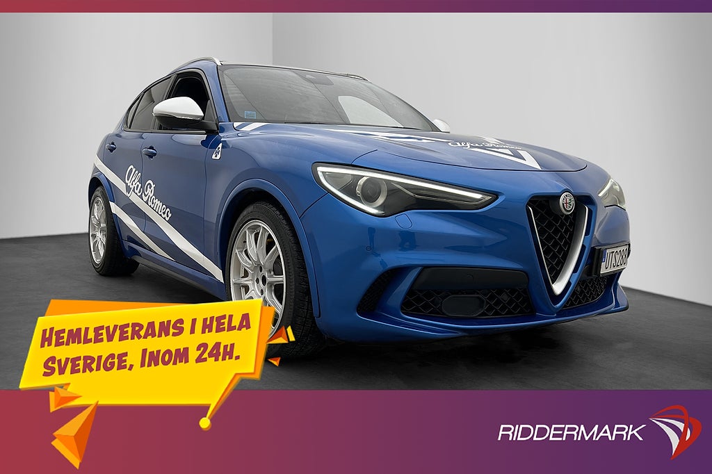 Alfa Romeo Stelvio Quadrifoglio 510hk Pano H/K Kolfiber Navi