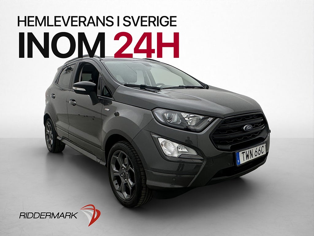 Ford Ecosport ST-Line Dragkrok CarPlay Kamera P-sensor