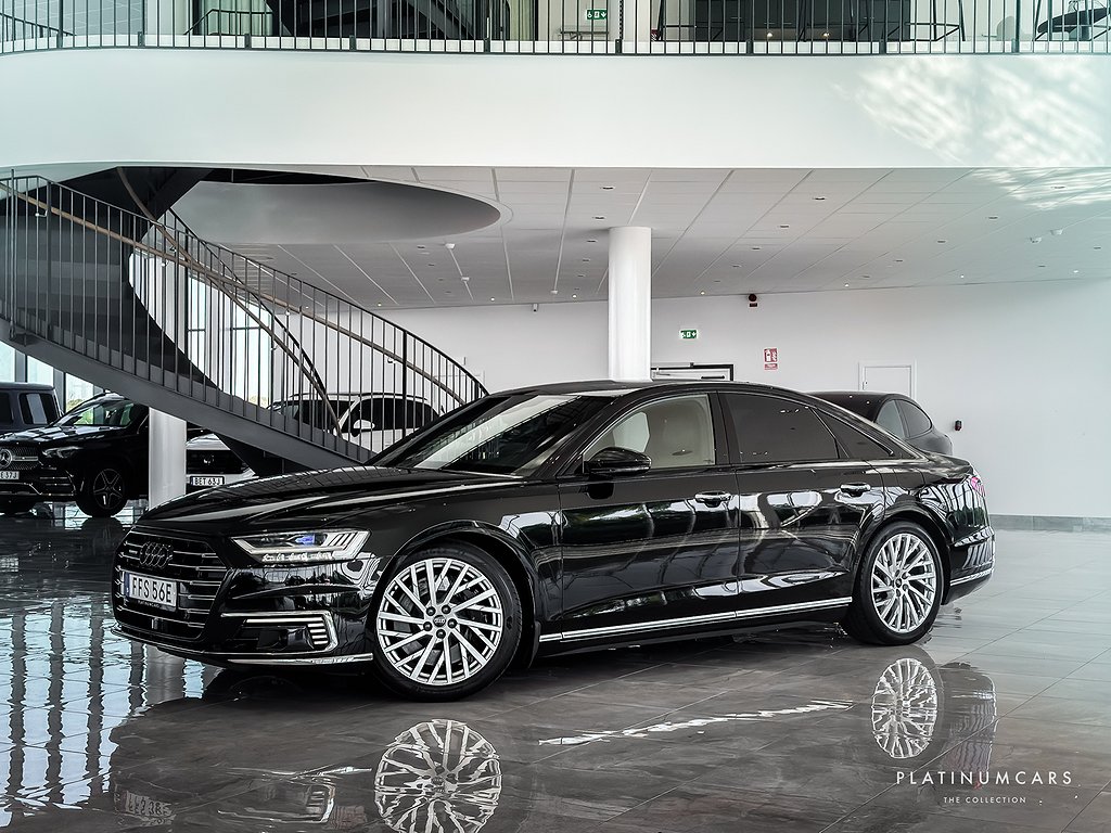 Audi A8 60 TFSI e Q 449hk / B&O / Sv.såld / Assistans stad