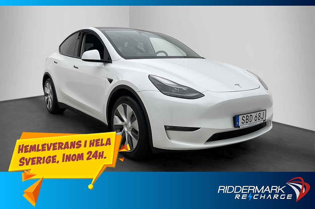 Tesla Model Y Long Range AWD AP Drag Kamera Pano Svensksåld