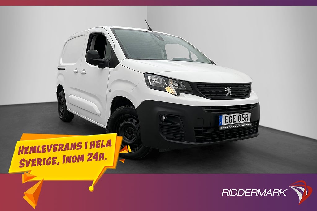 Peugeot Partner 1.5 Värm Drag B-Kamera V-Inredd CARPLAY Moms