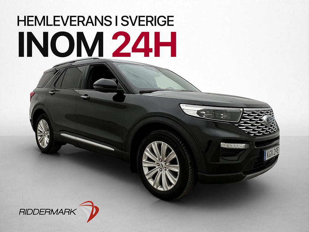 Ford Explorer Plug-In Hybrid Platinum 7-Sits Pano B&O Drag