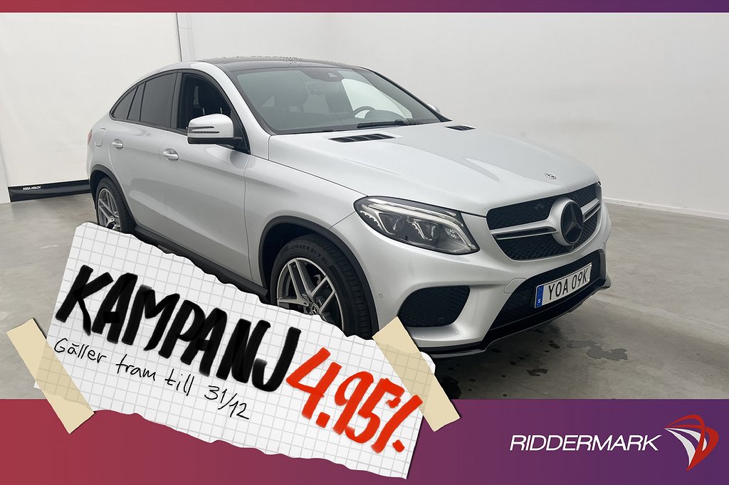 Mercedes-Benz GLE 350 d 4M Coupé AMG Luft Pano 4,95% Ränta