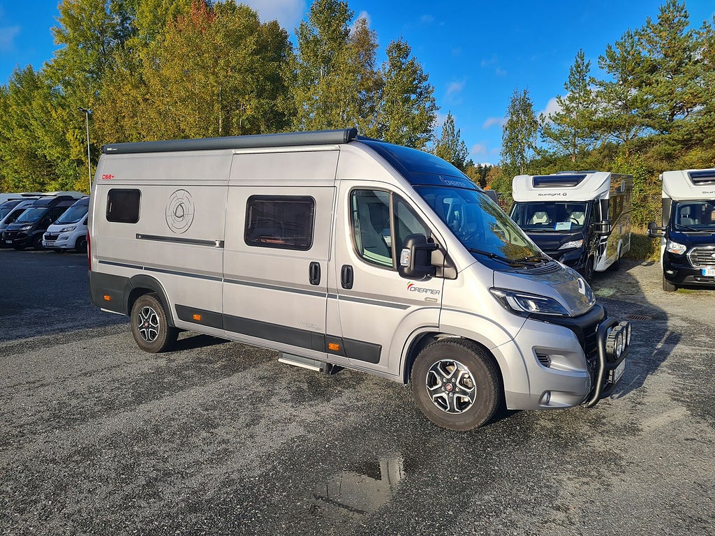 Dreamer D68 180 hk, aut, långbäddar, dieselvärme, panorama 