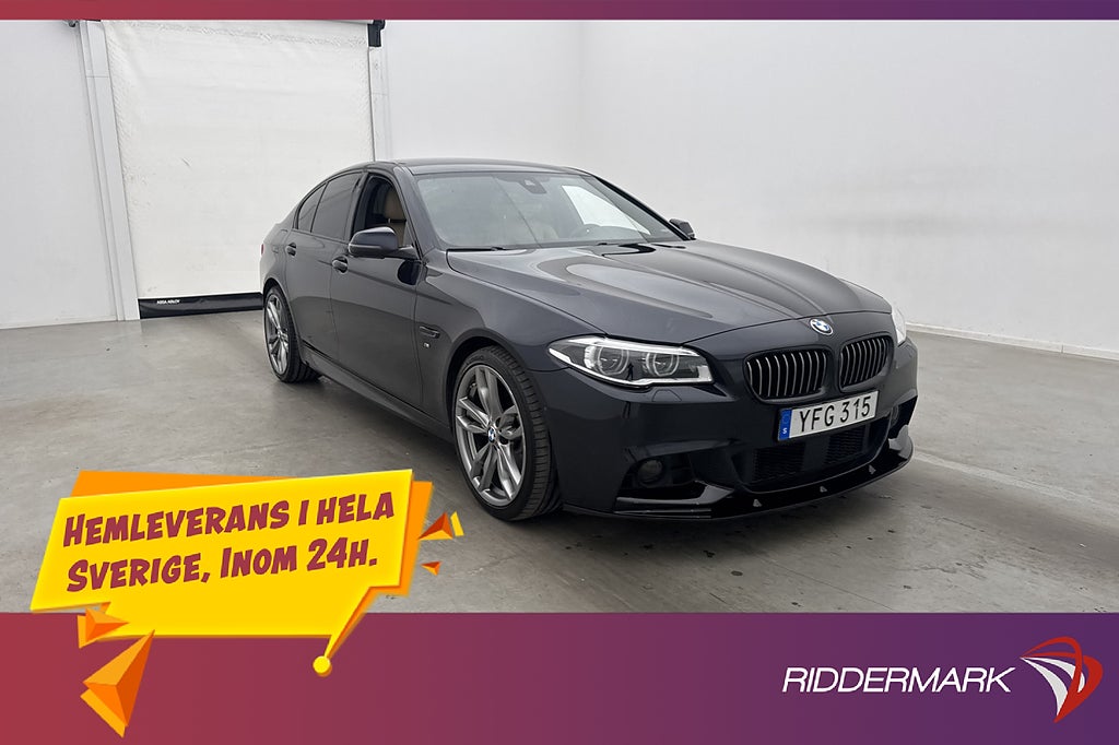 BMW 520 D xDrive 190hk M Sport HUD Kamera Night Skinn HiFi