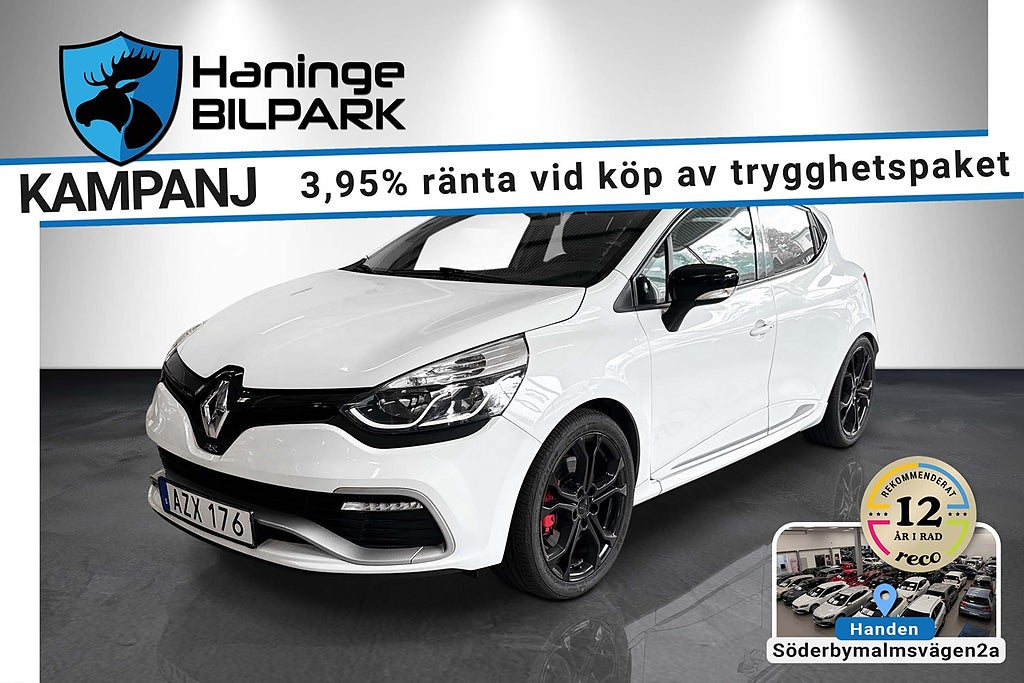 Renault Clio RS 1.6 200hK Aut Läder Nav USB BT/SUPERDEAL 3,95%
