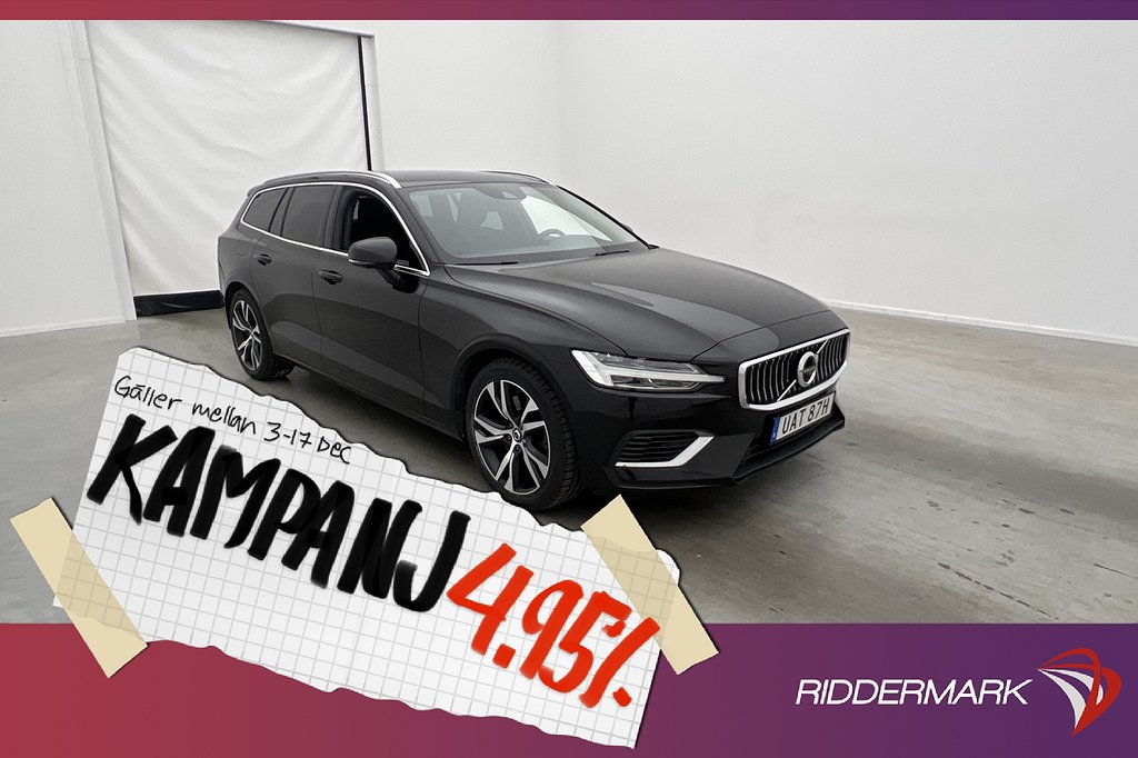 Volvo V60 Recharge T6 AWD 340hk Advanced VOC 36 4,95% Ränta