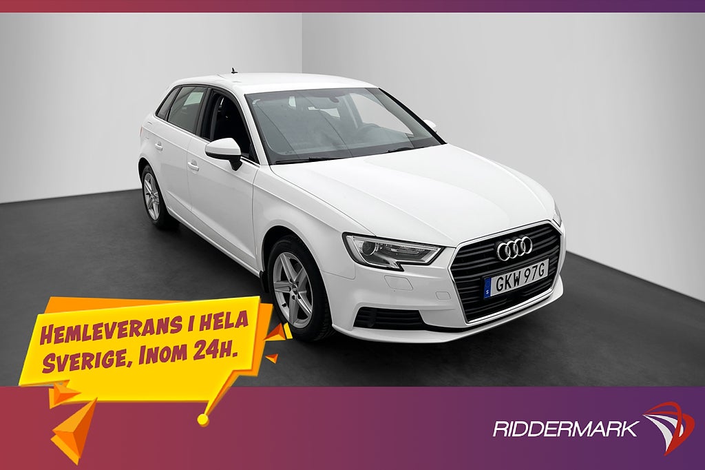 Audi A3 35 TFSI 150hk Proline Dragkrok Sensorer Adaptiv-Fart