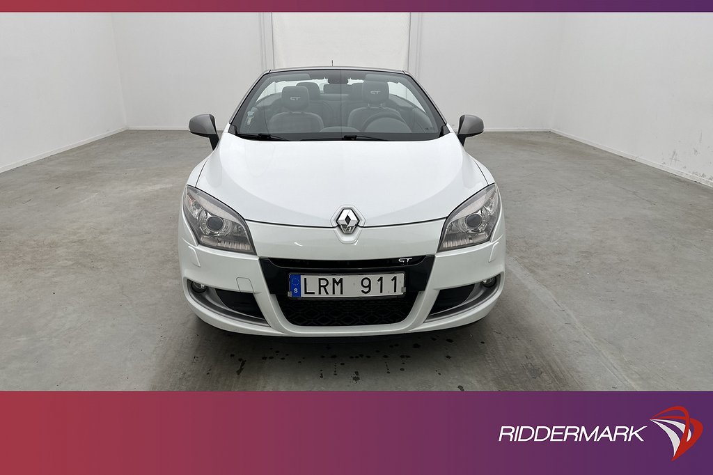 Renault Mégane Cab 2.0 TCe 180hk GT Pano Sensorer Halvskinn