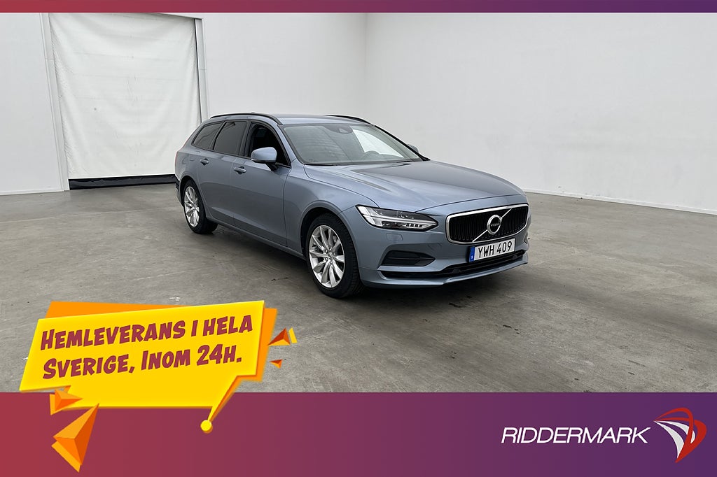 Volvo V90 T5 254hk Kinetic Kamera Navi CarPlay Dragkrok