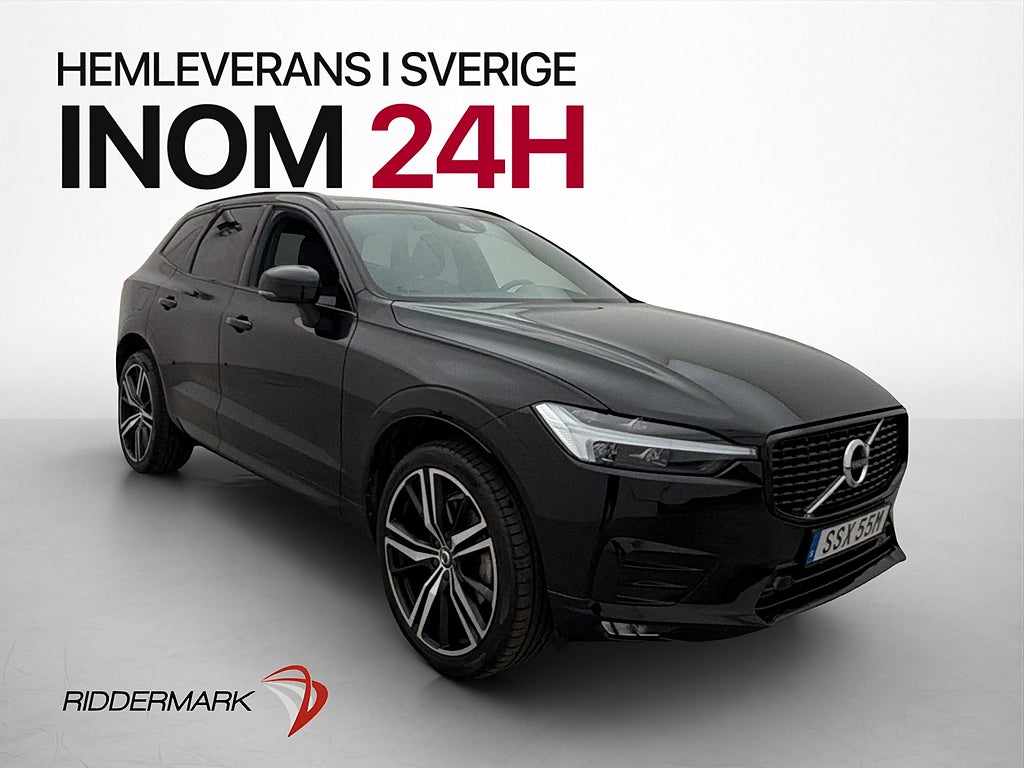 Volvo XC60 B4 AWD 197hk R-Design Läder Kamera Drag Värm H/K