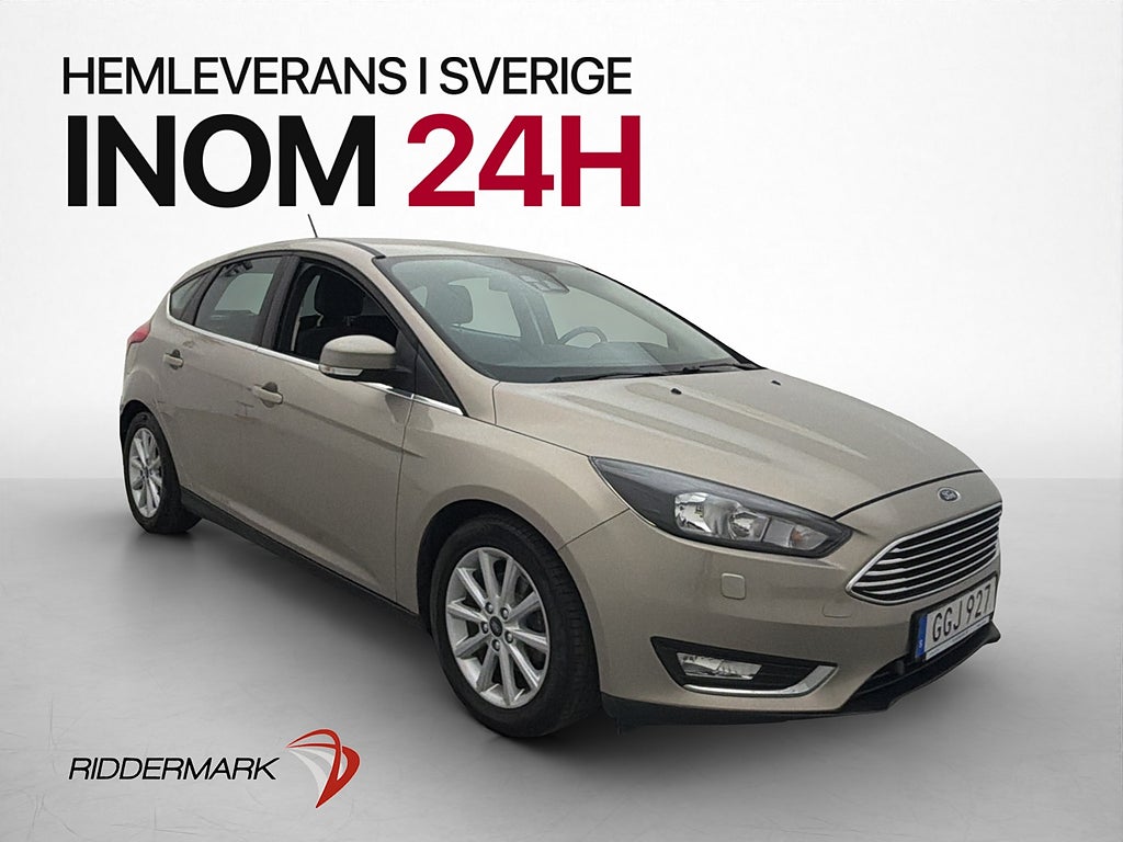 Ford Focus 1.0 EcoBoost 125hk Kamera Värmare Farthållare