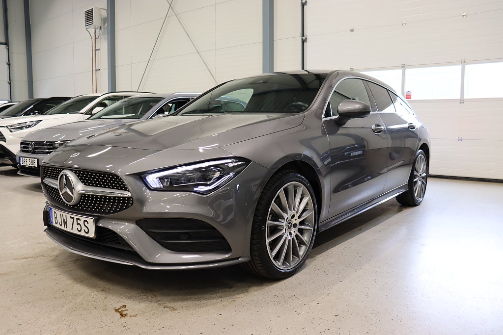 Mercedes-Benz CLA 250 e Shooting Brake 8G AMG Pano B-Kam Burmester 218hk