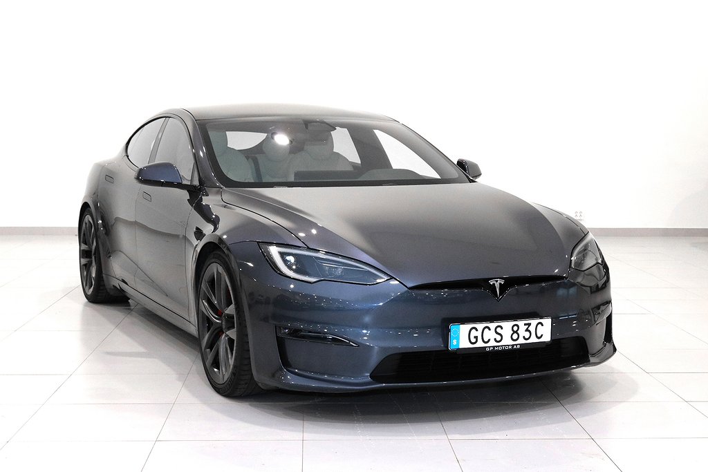 Tesla Model S Plaid 1020hk / MOMS / 1 brukare 