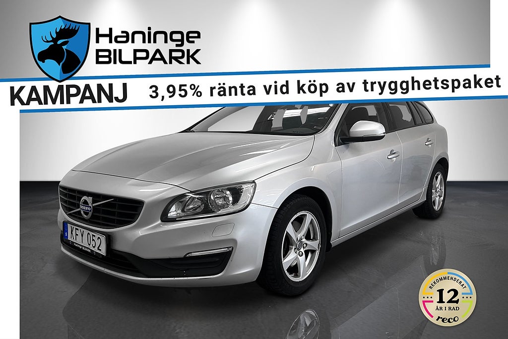 Volvo V60 D2 Geartronic /PDC/BT/3,95%/NY KAMREM/