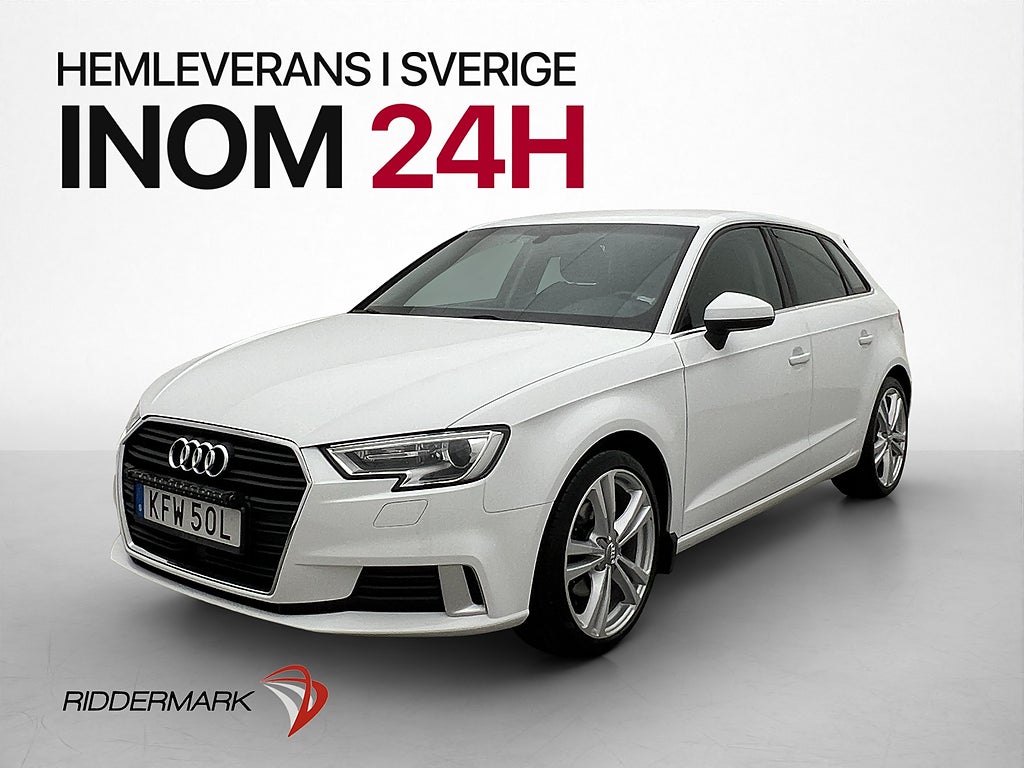 Audi A3 Sportback 35 TFSI 150hk Sport Edition Sensorer Adapt