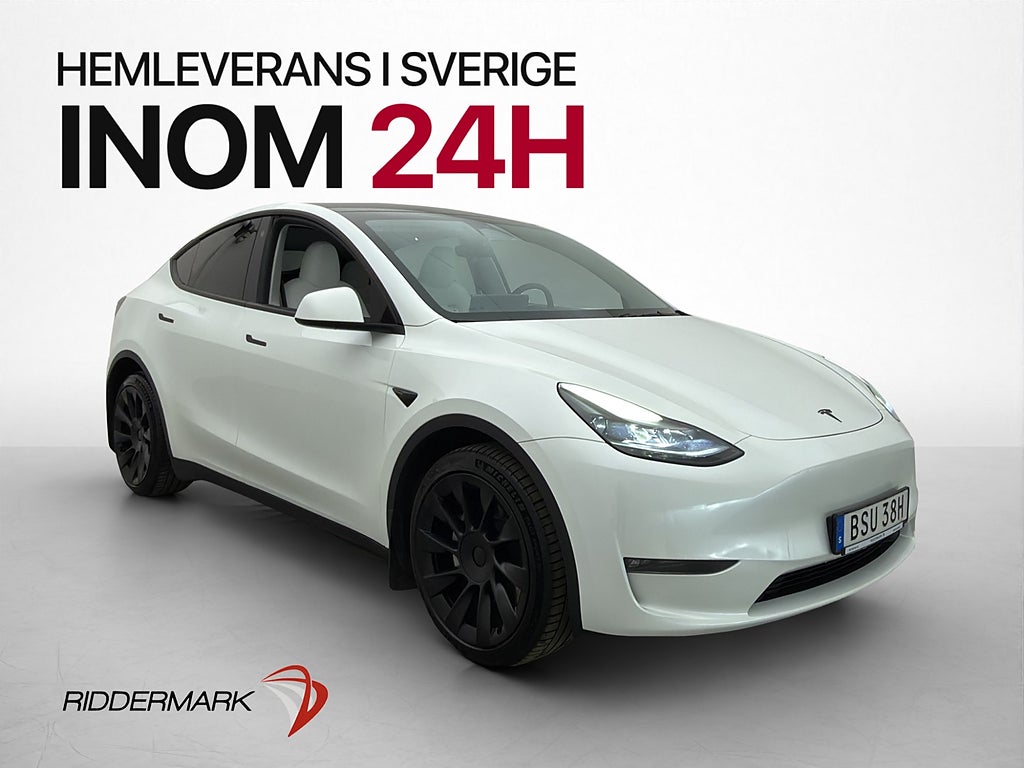 Tesla Model Y Long Range AWD Svensksåld Ljus-Interiör Drag