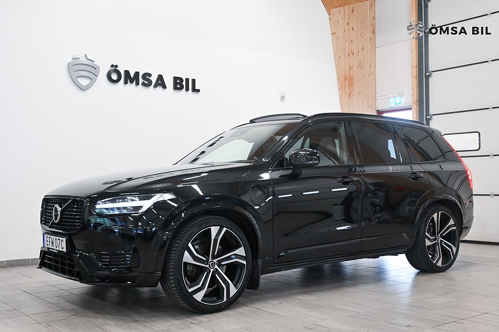 Volvo XC90 T8 AWD 7-Sits Ultimate Dark B&W HuD Luftfjädring 456hk