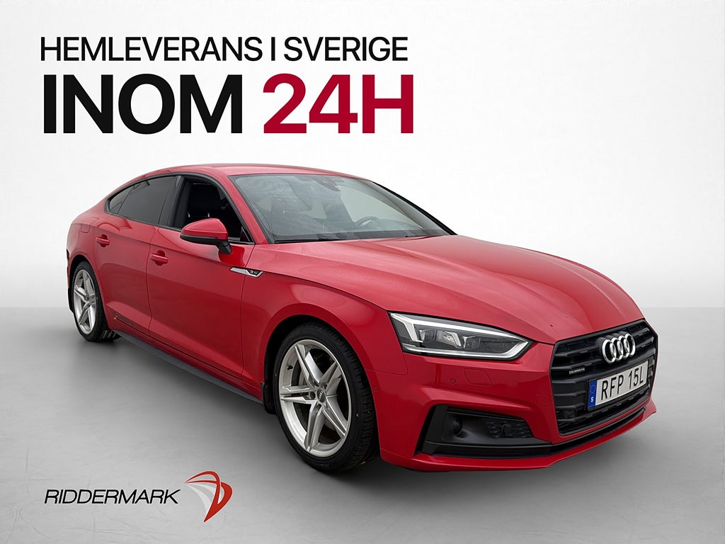 Audi A5 2.0 TFSI Quattro 245h S-line Drag B&O Navi Kamera