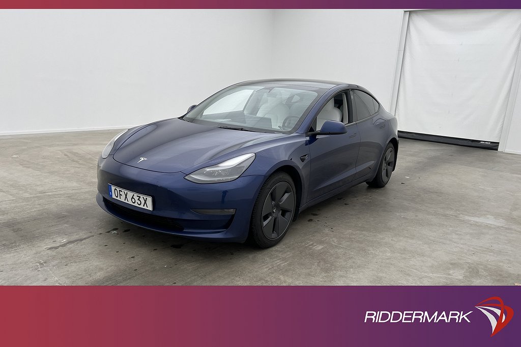 Tesla Model 3 Long Range AWD Ljus-interiör Dragkrok MOMS