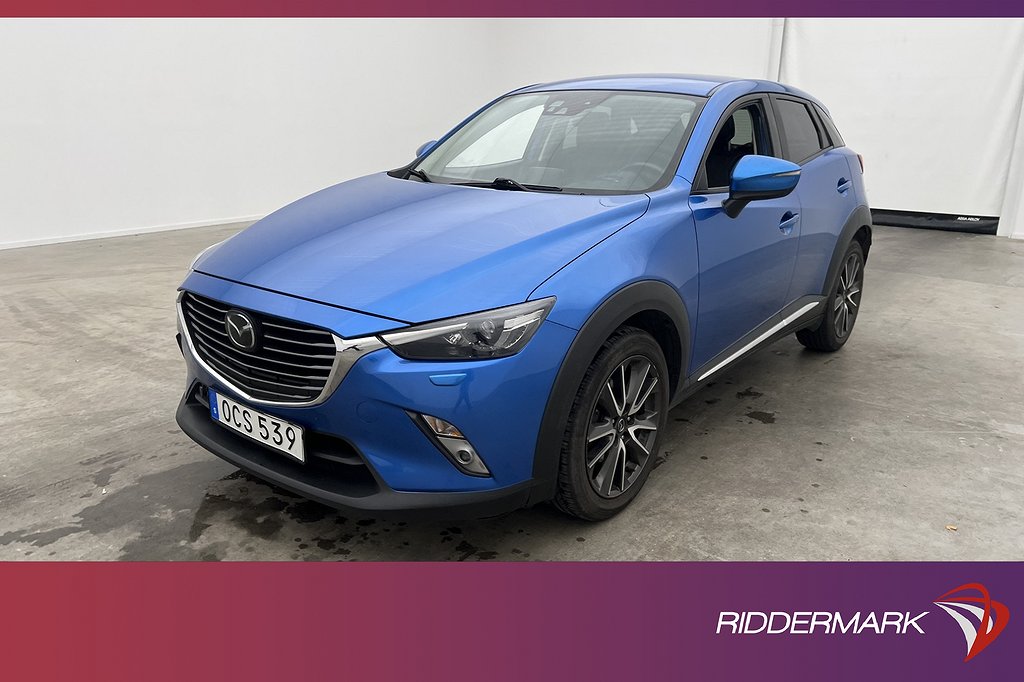 Mazda CX-3 1.5 AWD 105hk Optimum Värm BOSE Skinn Kamera Drag