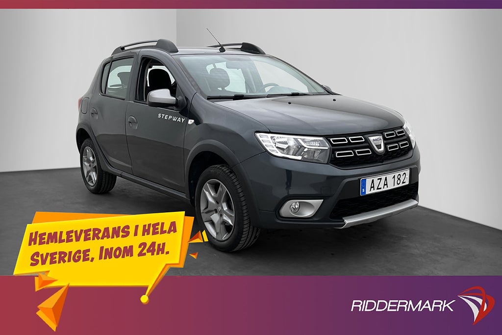 Dacia Sandero Stepway 0.9 TCe 90hk Kamera Navi 0,56l/mil