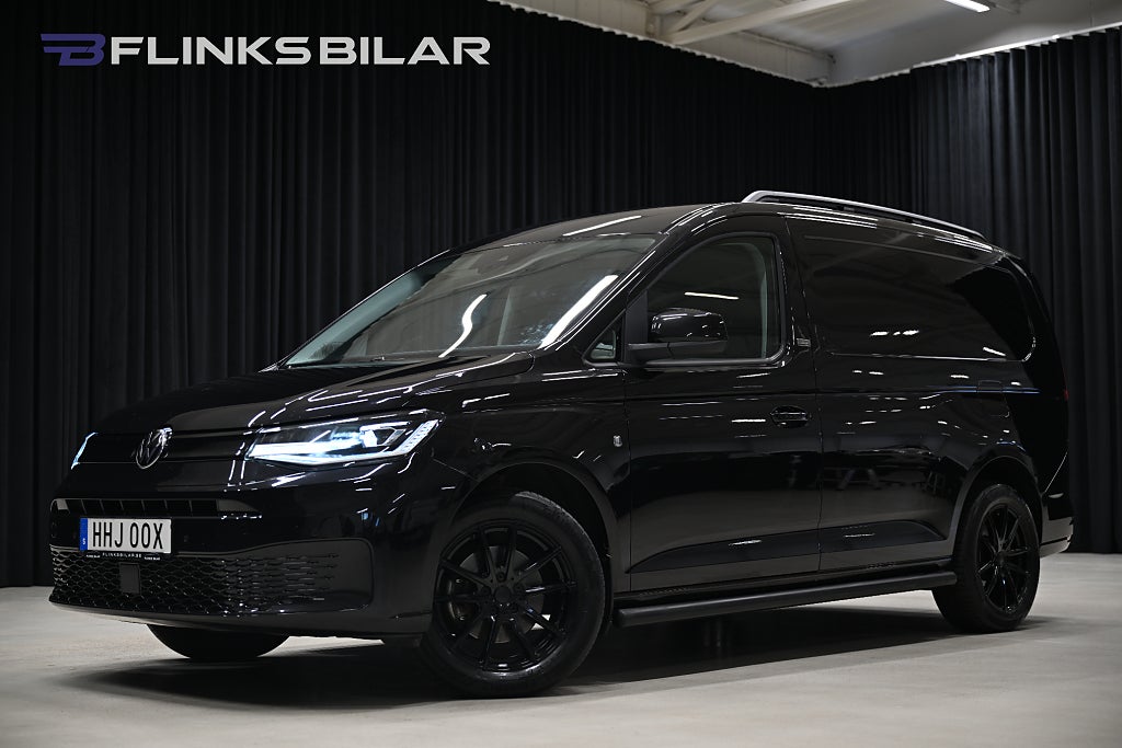 Volkswagen Caddy Maxi DSG 122HK BlackEdition|Nedlackad|Leasbar|Inredd|SeUtr!