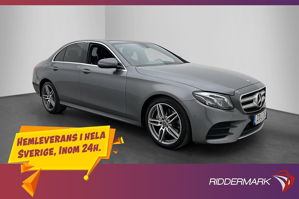 Mercedes-Benz E 220 d 4M 194hk AMG Panorama 360° Värm Drag