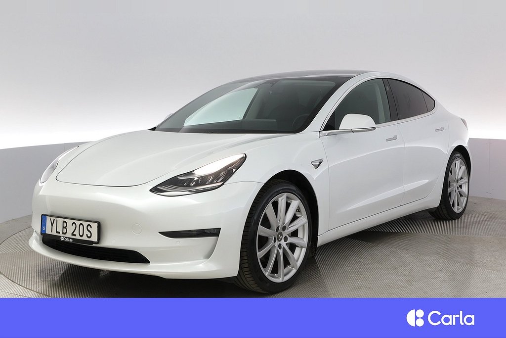 Tesla Model 3 Long Range AWD Autopilot Pano Drag V-Hjul