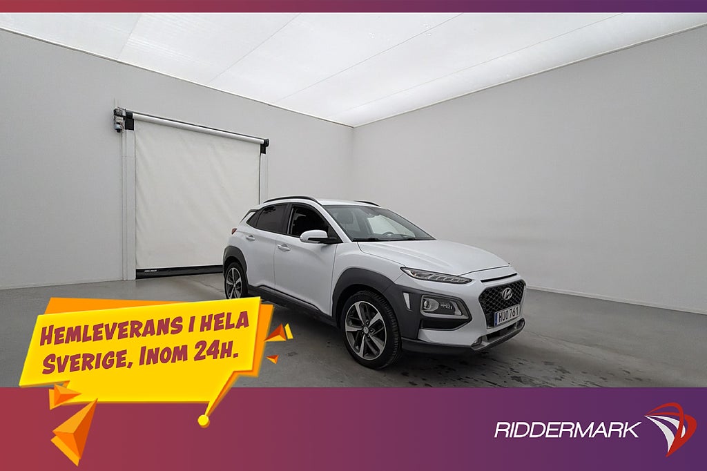 Hyundai Kona 1.6 AWD Premium M-Värmare Kamera Drag Navi HuD