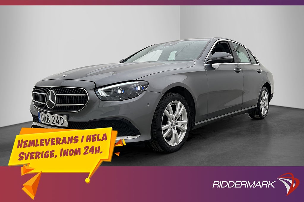 Mercedes-Benz E 220 d 4M Drag Värmare 360° Wide Navi Ambient