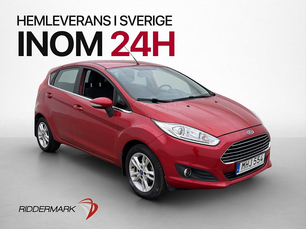 Ford Fiesta EcoBoost 100hk Titanium 0,46l/mil Låg-Årsskatt