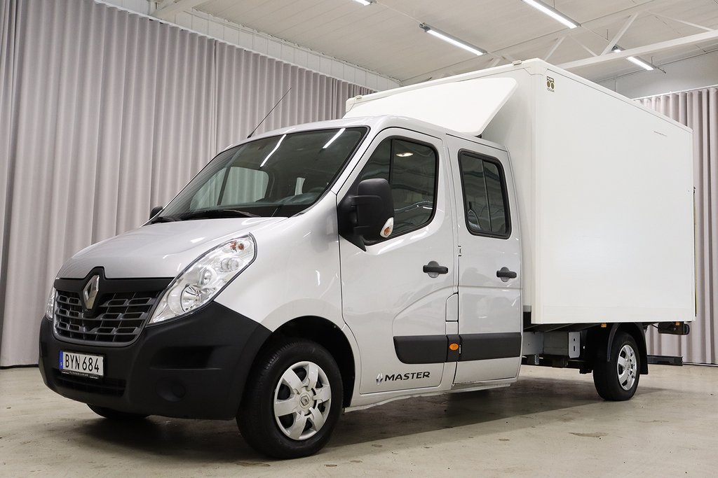 Renault Master 170HK Automat Dubbelhytt Volymskåp BG-Lyft