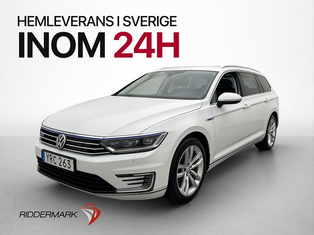 Volkswagen Passat GTE Cockpit Värmare Drag CarPlay 218hk