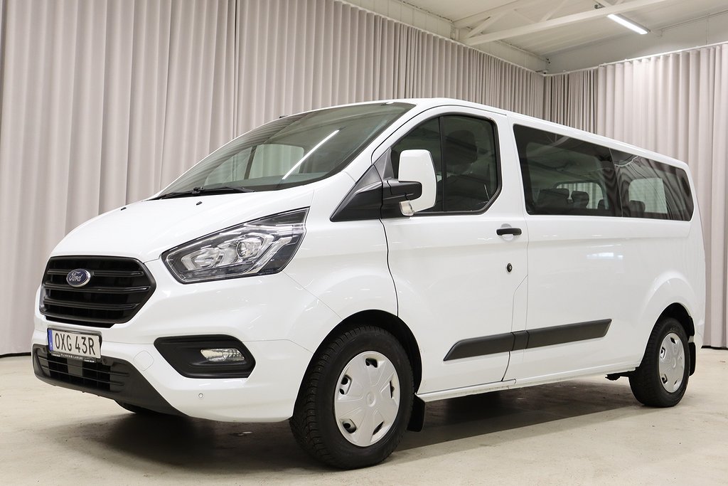 Ford Transit Custom 130HK L2 9Sits Drag Värmare 4400Mil Moms