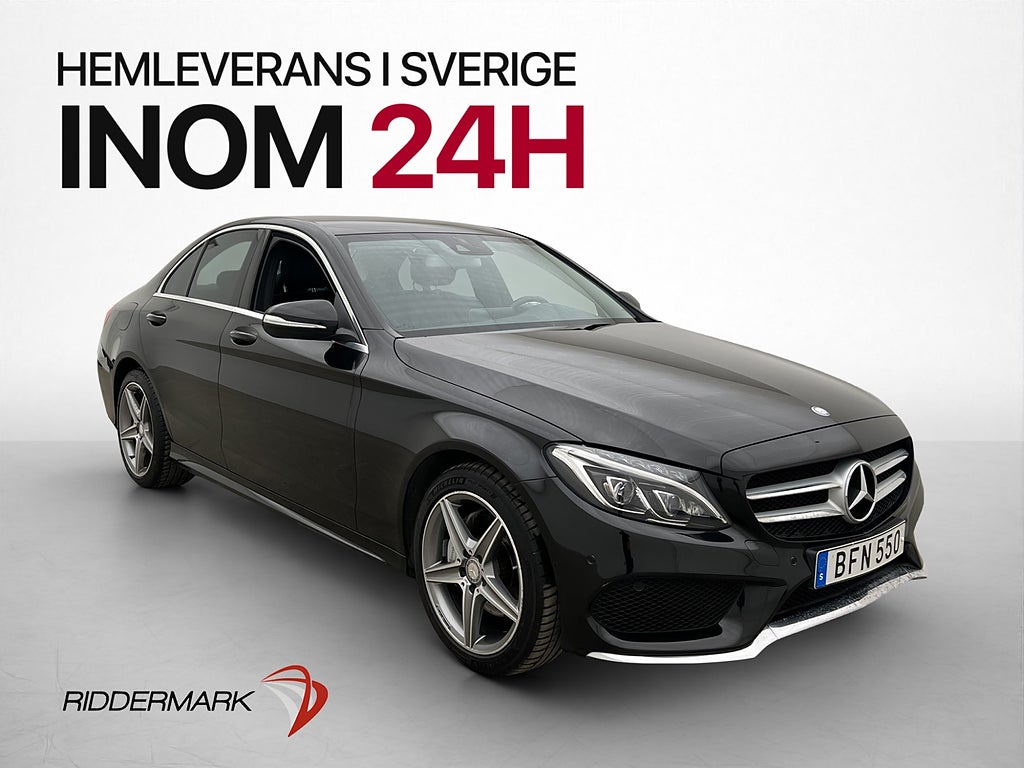Mercedes-Benz C220 d AMG P-Sensorer Bluetooth Navi Halvskinn