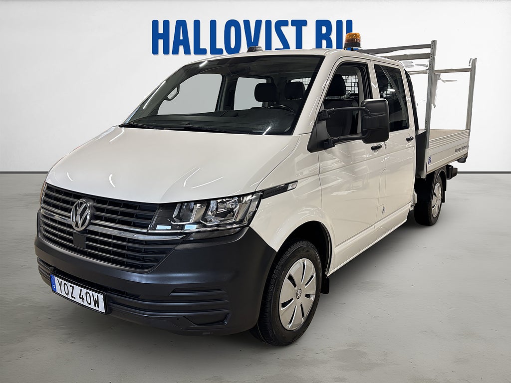 Volkswagen Transporter Chassi Dubbelhytt T30 2.0 TDI 110Hk Värmare MOMS