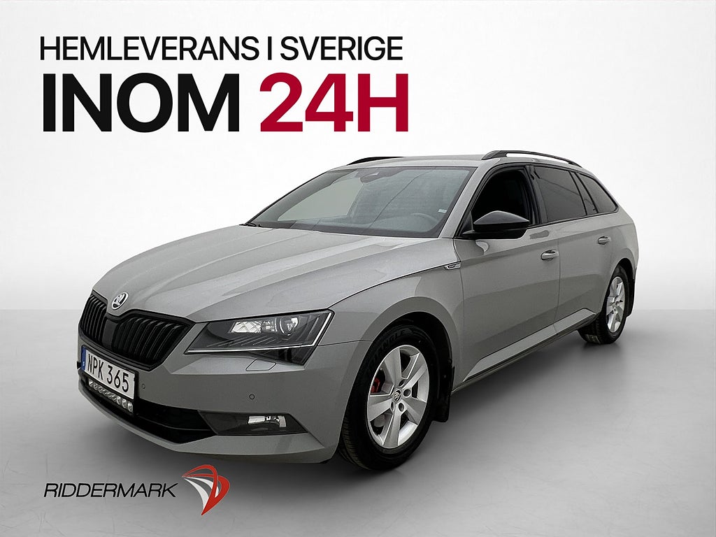 Skoda Superb TDI 4x4 190hk Sportline Värm Kamera Drag Navi