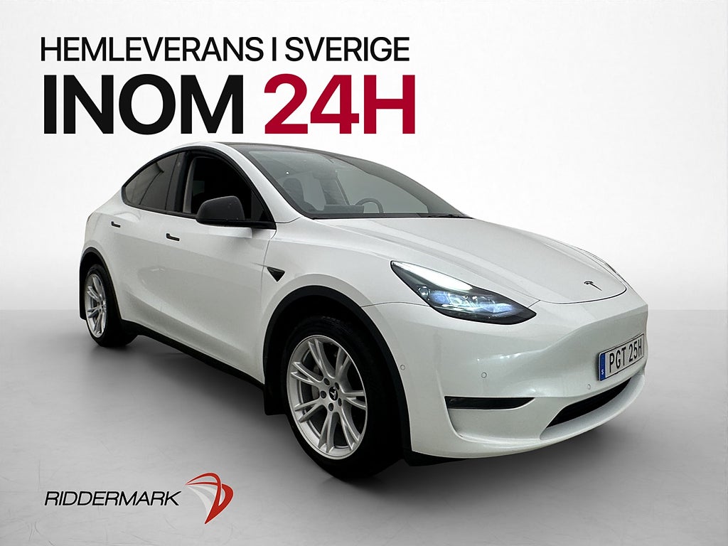 Tesla Model Y Long Range AWD Svensksåld Värmepump Dragkrok