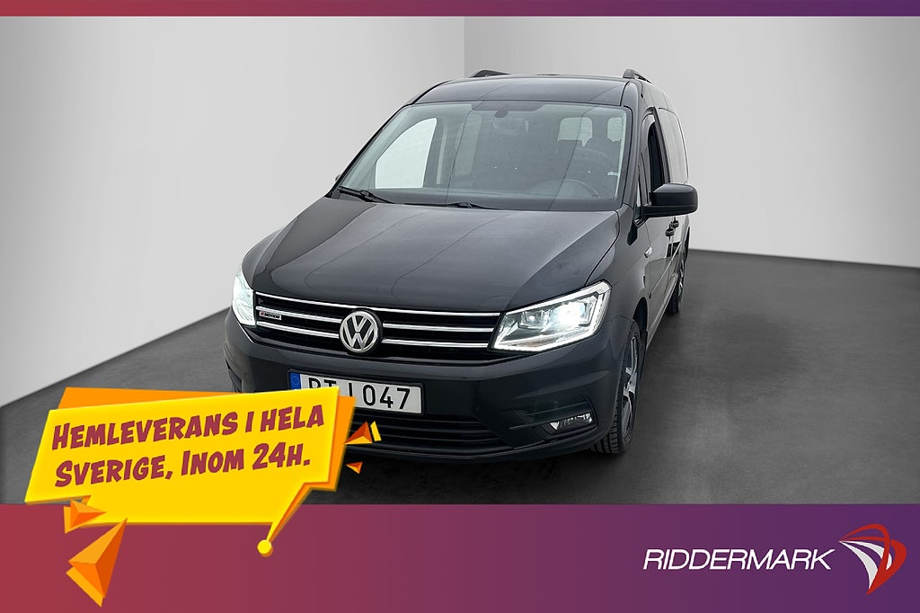 Volkswagen Caddy Maxi Life 4M Värmare PDC Drag Skinn 7-Sits