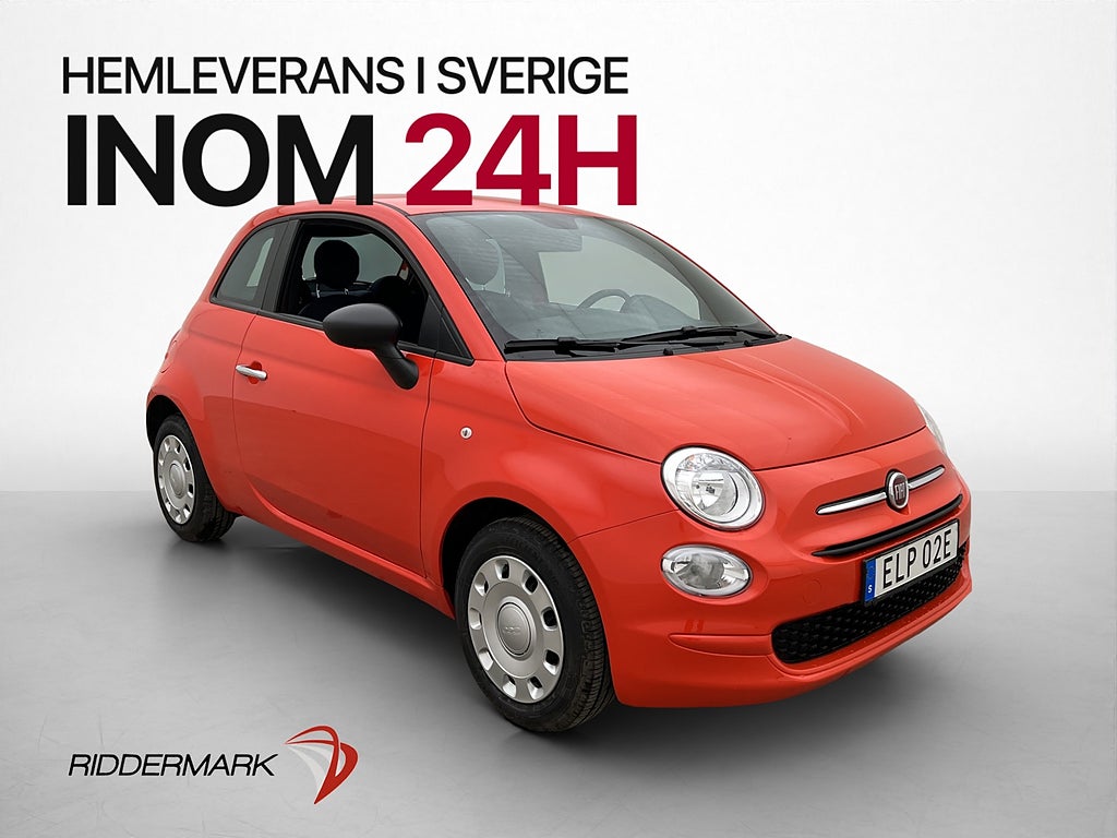 Fiat 500 Hybrid 70hk Farthållare P-Sensorer Bluetooth