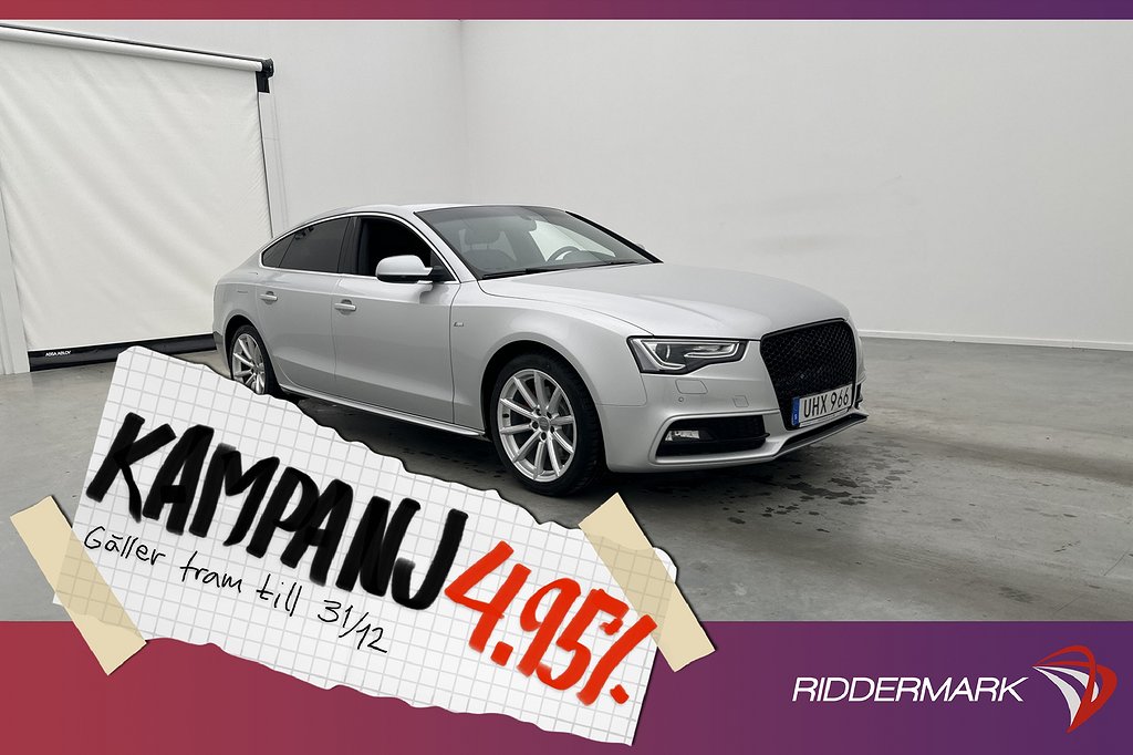 Audi A5 Sportback 2.0 TDI Q 177hk S-Line S 4,95% Ränta